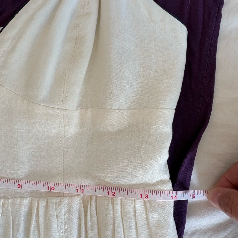 Maeve Cream Midi Sundress with Contrast Piping - Picture 11 of 14